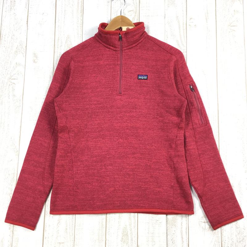 【WOMEN's M】 パタゴニア ベター セーター 1/4 ジップ Better Sweater 1/4-Zip フリース プルオーバー  PATAGONIA 25616 MRC レッド系