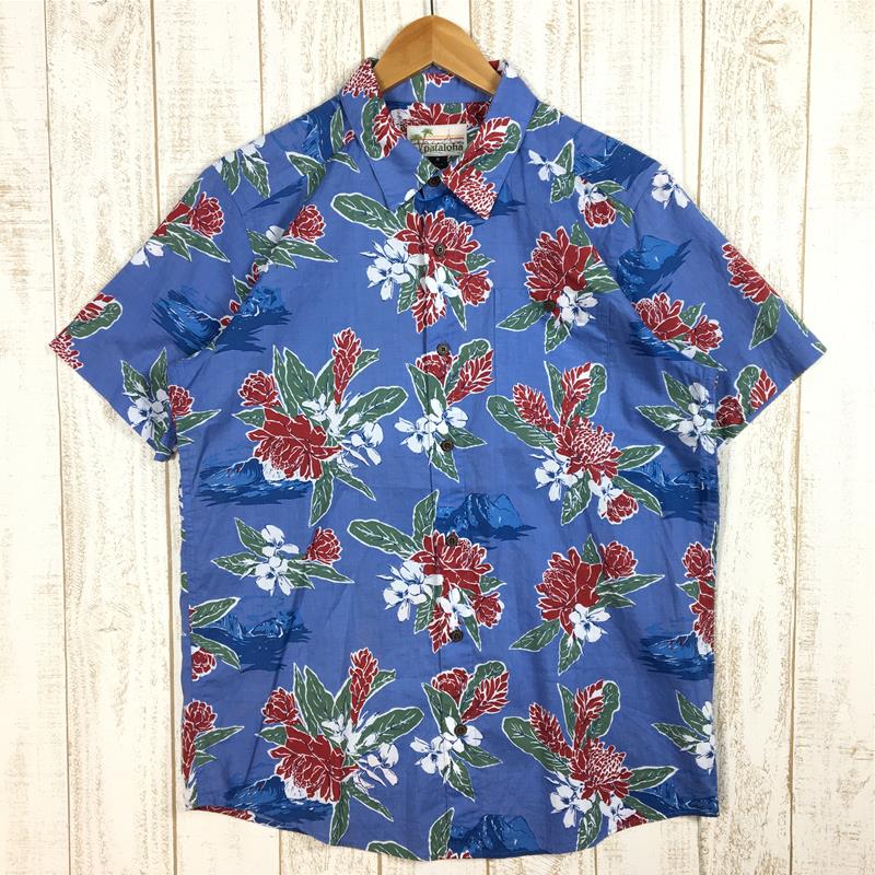 [MEN's M] Patagonia Malihini Pataloha shirt Malihini Pataloha Shirt Aloha  shirt difficult to obtain PATAGONIA 52561 CERS blue series