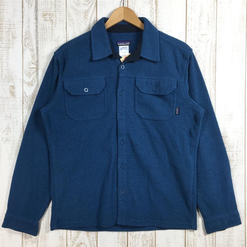 【MEN's S】 パタゴニア 2009 ロングスリーブ ピケ フリース シャツ Long-Sleeved Pique Fleece Shirt  生産終了モデル 入手困難 PATAGONIA 25760 ORB ブルー系