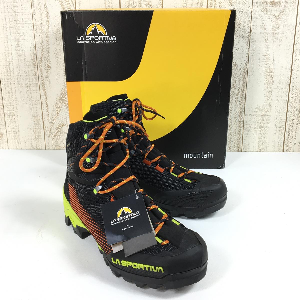 【MEN's 26.7cm】 スポルティバ エクイリビウム ST ゴアテックス AEQUILIBRIUM ST GTX アルパインブーツ  SPORTIVA 31A 900729 Carbon / Lime Punch ブラック系