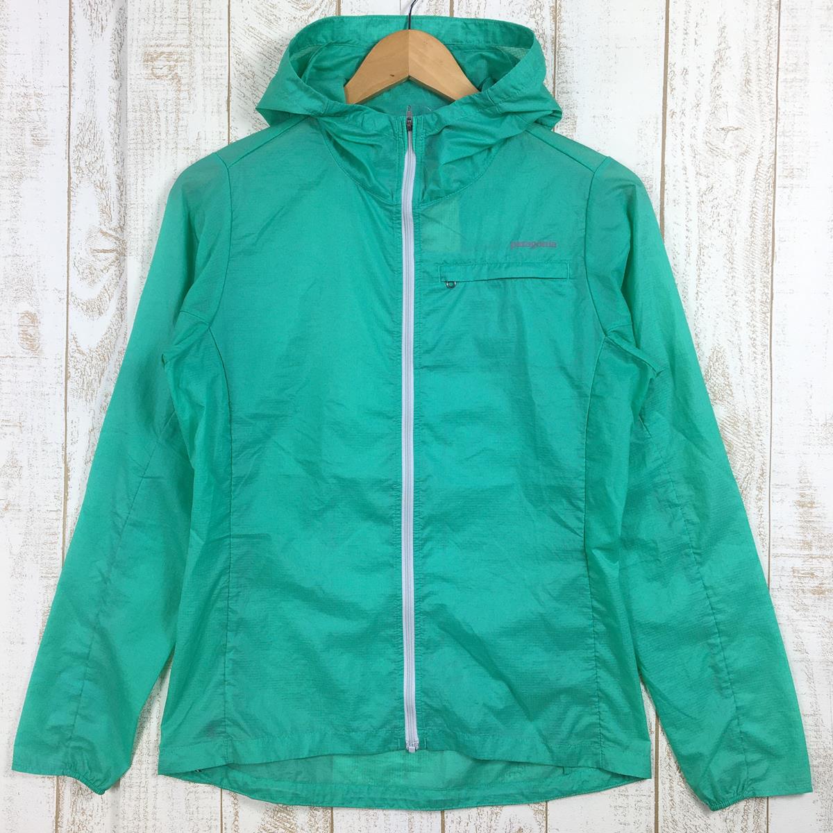 【WOMEN's XS】 パタゴニア フーディニ ジャケット Houdini Jacket ウィンドシェル フーディ PATAGONIA 24145  LQA グリーン系