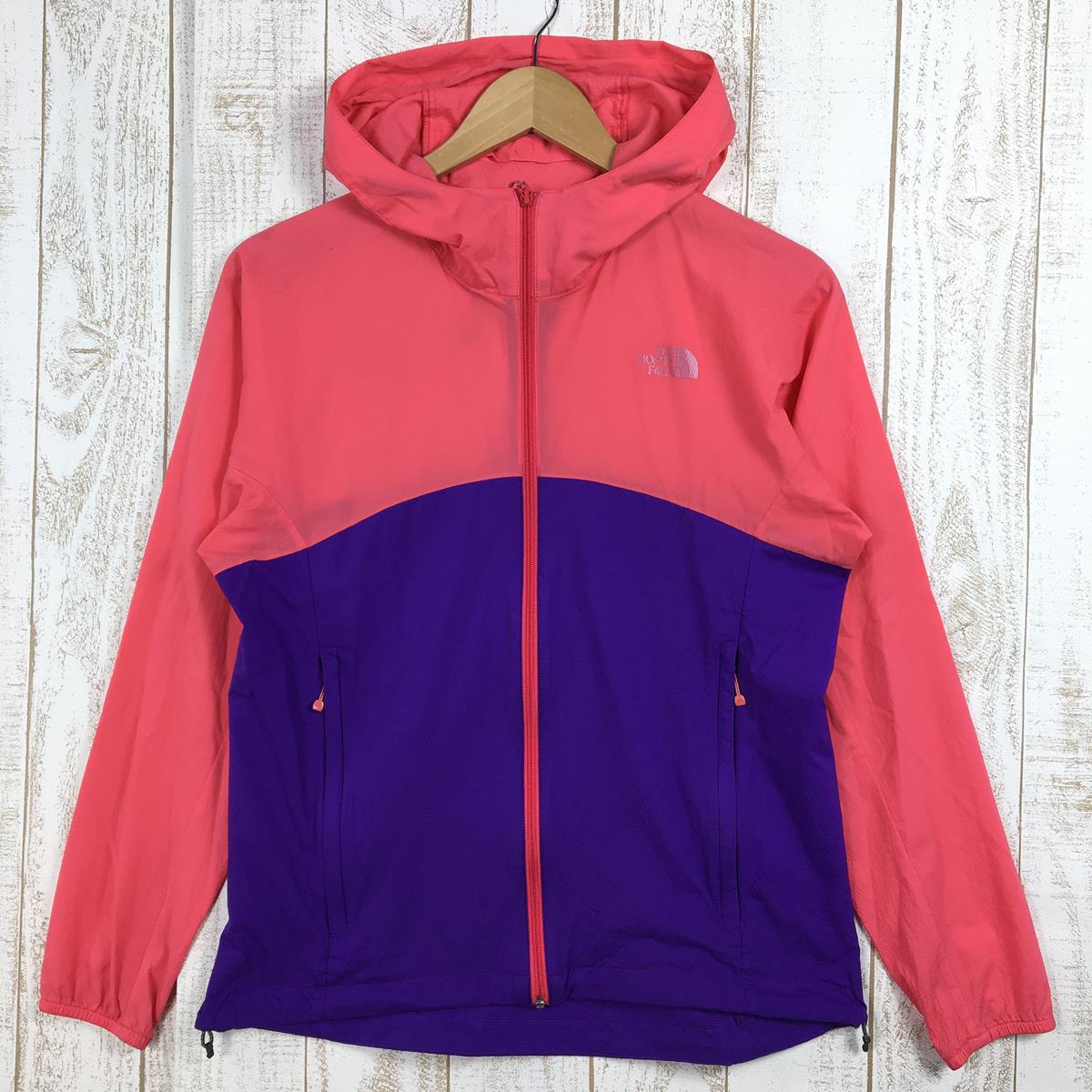 【WOMEN's L】 ノースフェイス スワローテイル フーディ Swallowtail Hoodie ウィンドシェル ジャケット NORTH  FACE NPW71409 ピンク系