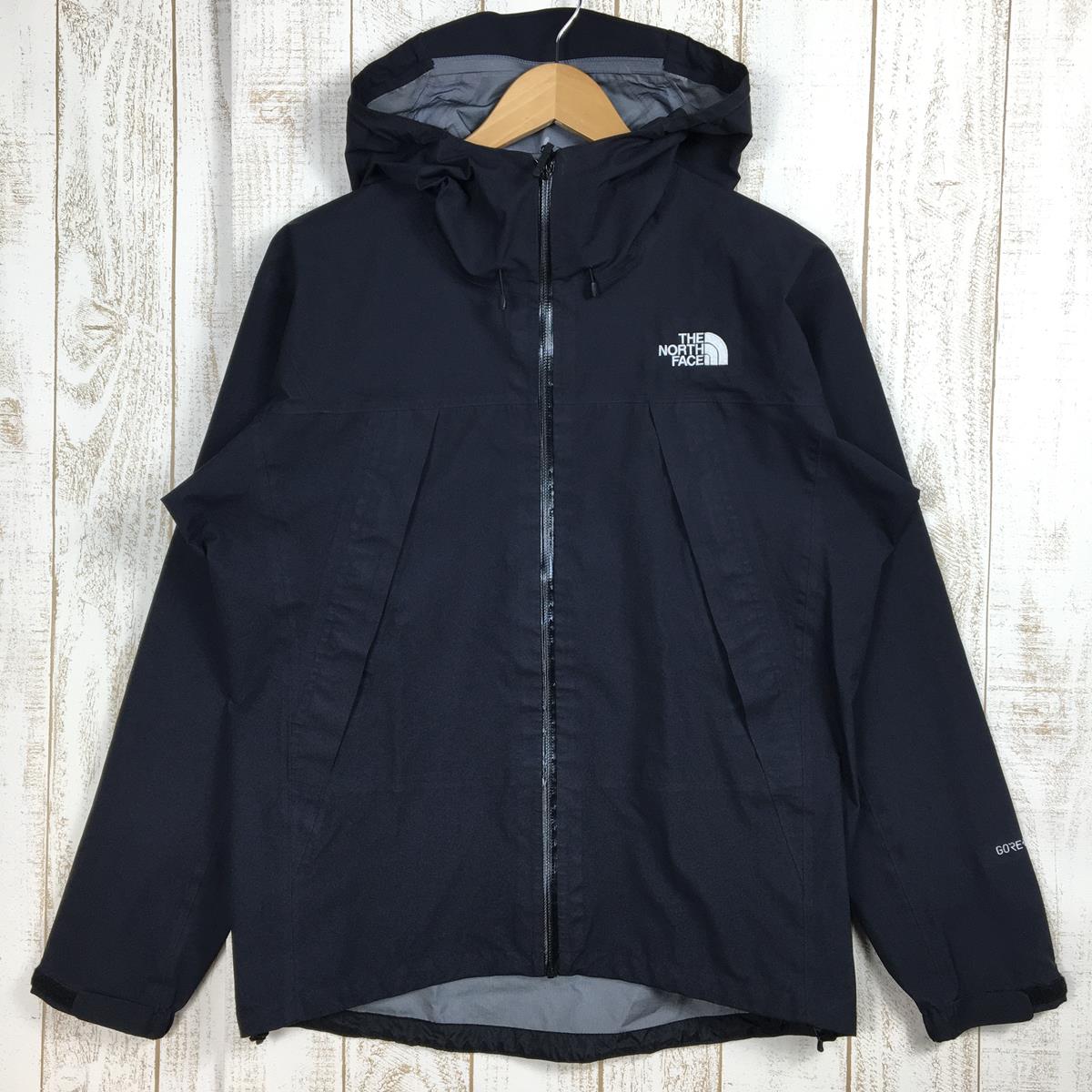 [MEN's M] The North Face Climb Light Jacket Gore-Tex Rain Shell Hoodie  NORTH FACE NP11503 Black