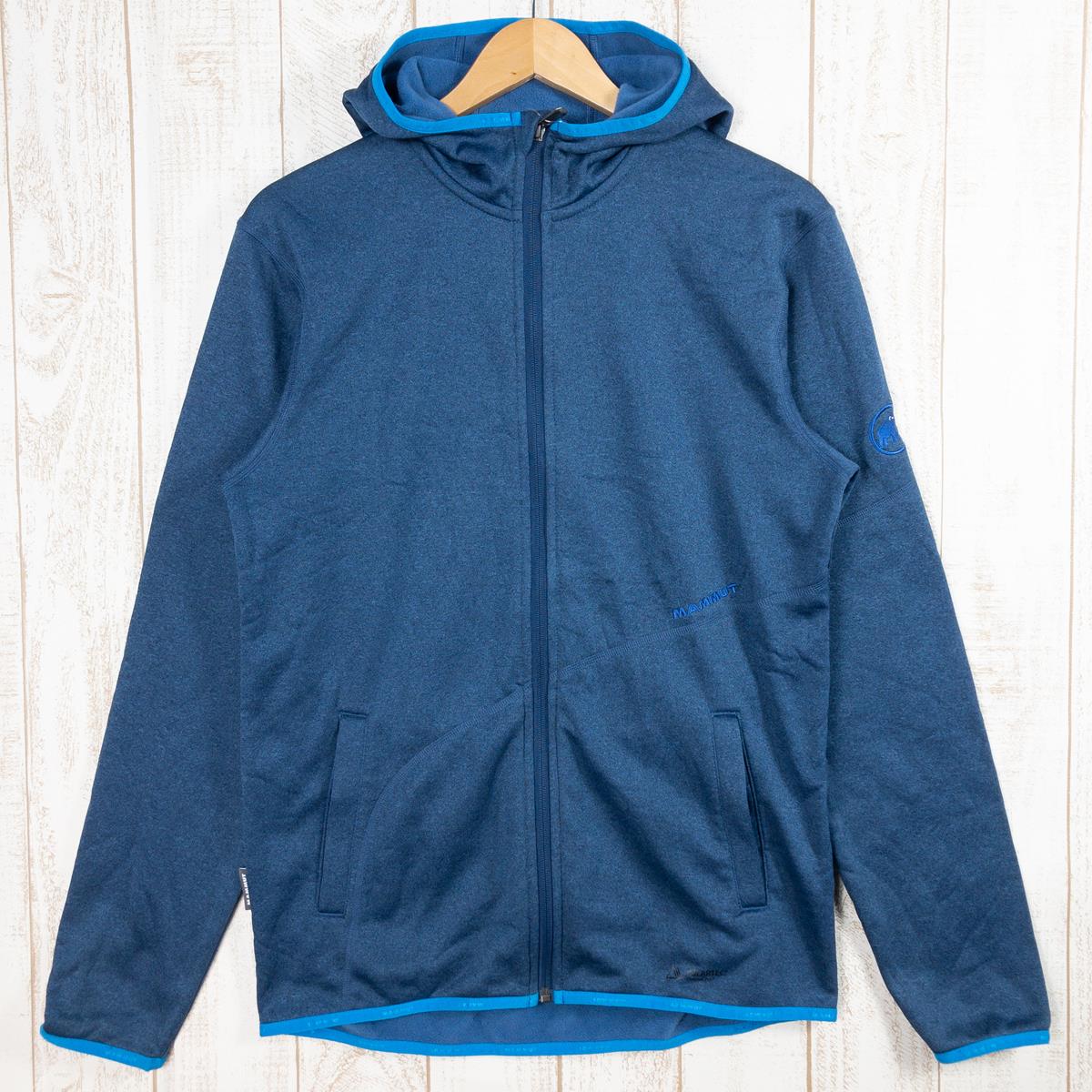 【MEN's M】 マムート ゴーファー フーデッド ジャケット Go-Far Hooded Jacket フリース フーディ フルジップ パーカー  パーカ ポーラテック サーマルプロ MAMMUT 1010-14820 ネイビー系