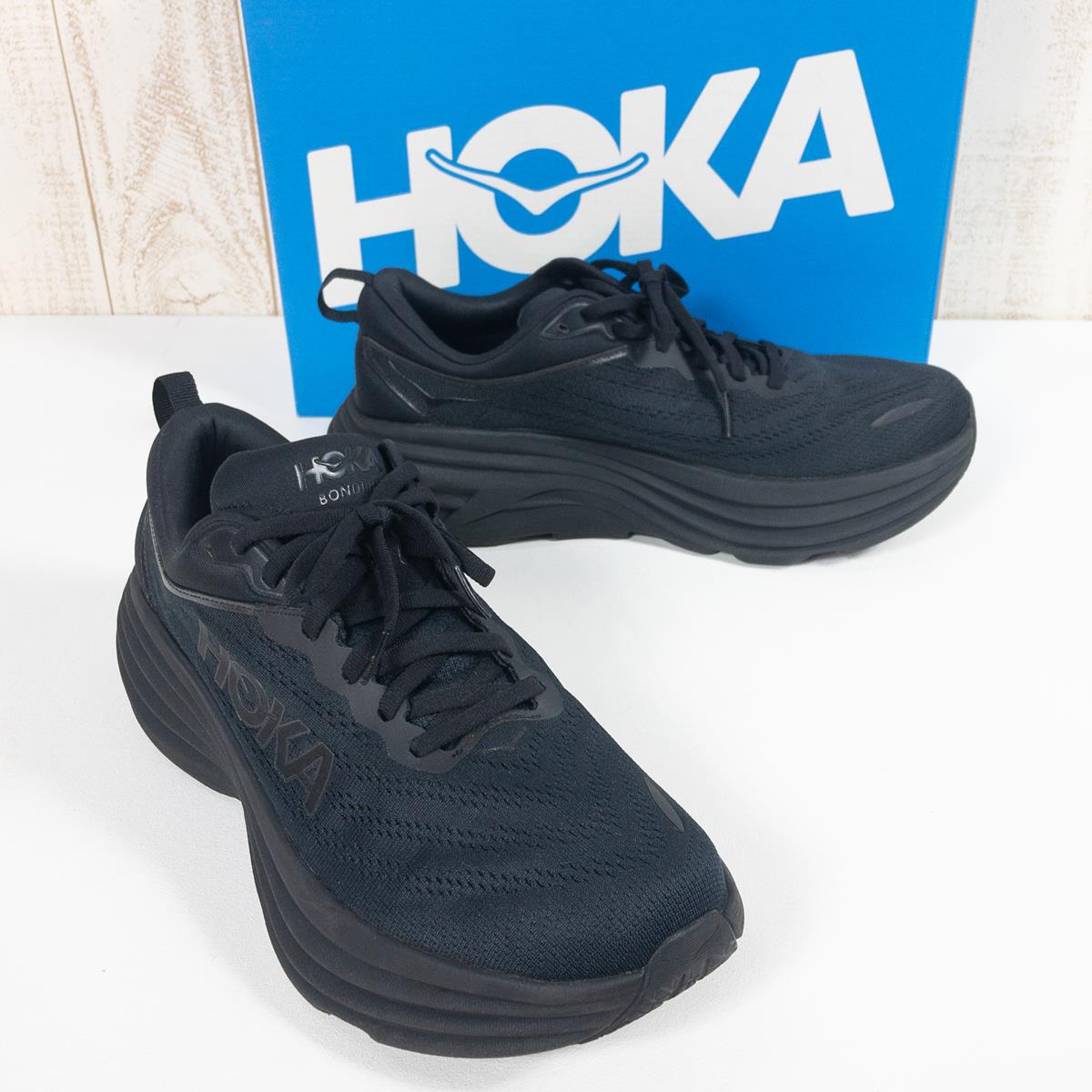 [MEN's 27.0cm] HOKA ONE ONE Bondi 8 Wide Road Running Shoes HOKA ONEONE  1127953 BBLC Black / Black