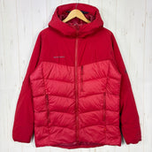 【Men's L レッド系】 Mammut ( マムート ) ライム プロ インサレーション ハイブリッド フーデッド ジャケット Rime Pro IN Hybrid Hooded Jacket ダウン ウェア トップス アウター ジャケット ダウンインサレーシ