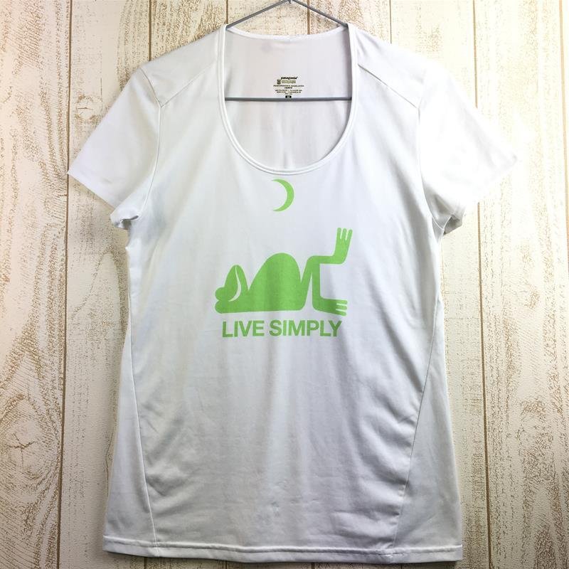 WOMEN's M】 パタゴニア LIVE SIMPLY カエル キャプリーン Tシャツ