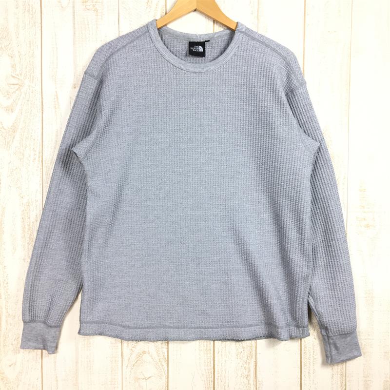 [MEN's L] North Face 长袖 Warm Waffle Crew L/S Warm Waffle Crew 长 TT 衬衫 NORTH  FACE NT62032 灰色