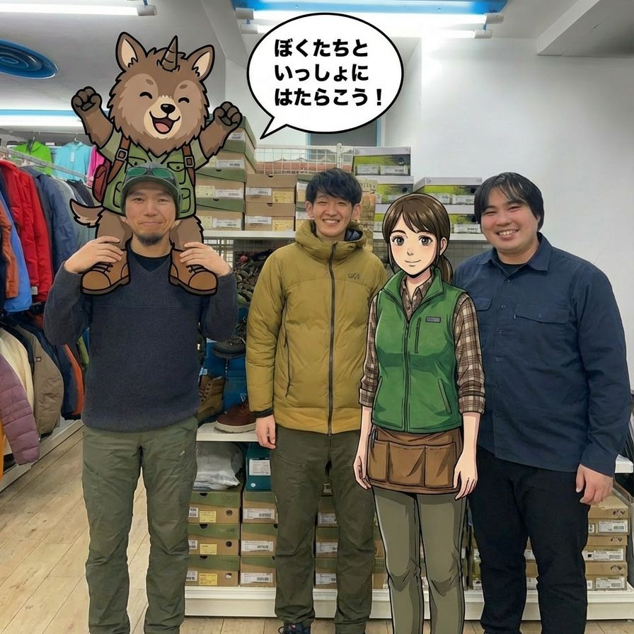【アルバイト募集】アウトドア用品・登山用品専門の買取販売店 本店スタッフ【東京都 三鷹市・調布市】