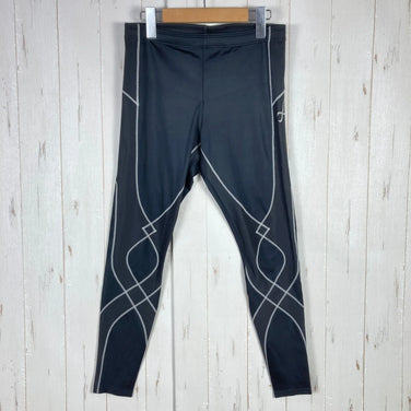 Men's MB Black Cw-X Stabilyx Model Long Sports Tights, Polyester, z00054436