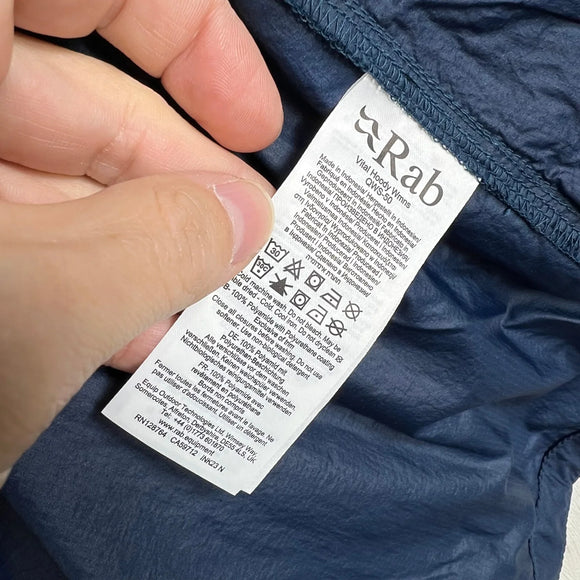 【Women's M ブルー系】 Rab ( ラブ ) バイタル フーディ ウィメンズ Vital Hoody Wmns QWS-50 TEMPEST BLUE z00056121 TEMPEST BLUE ウィンドシェル アウター ジャケット トップス ウェア