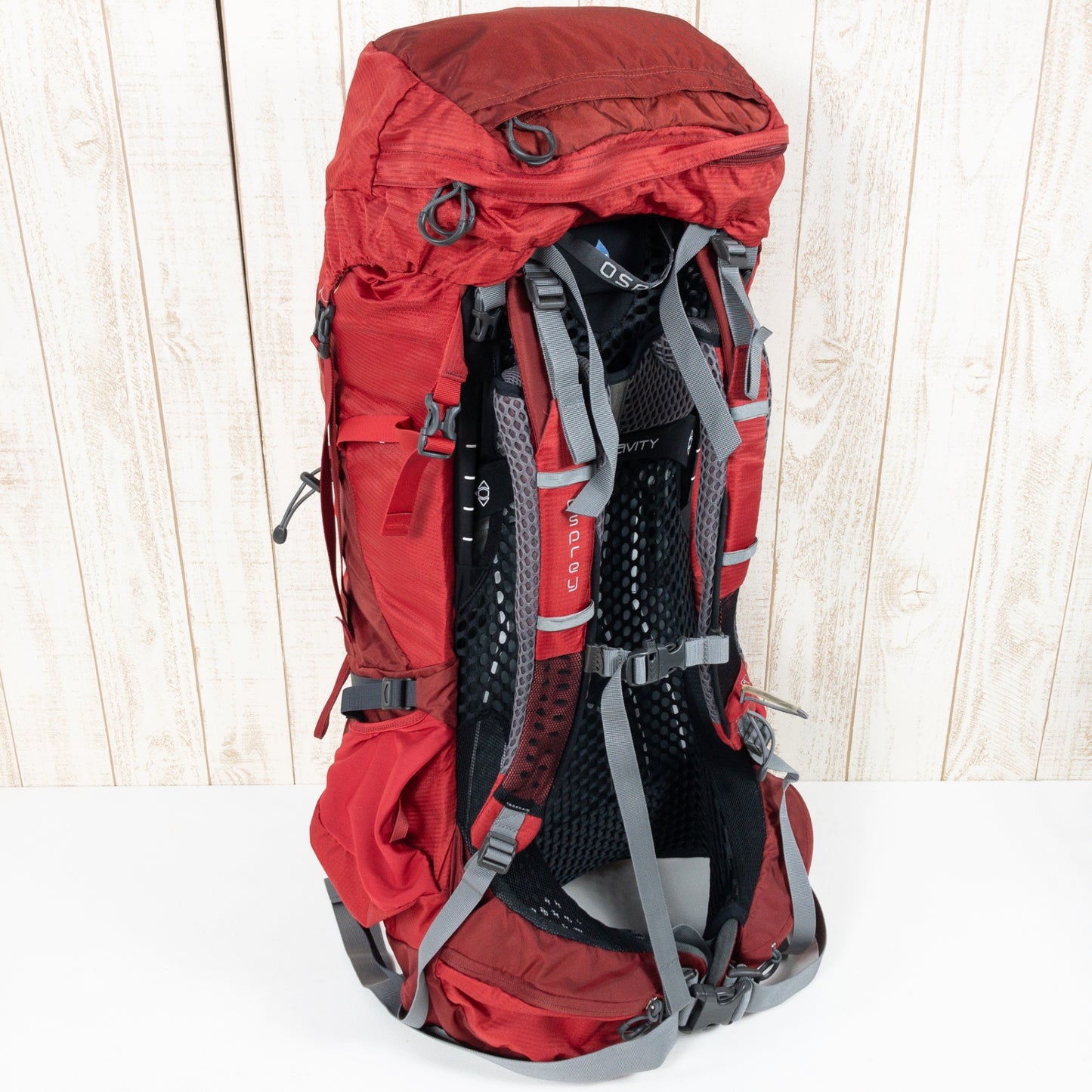 [Unisex One Size Red] Osprey Atmos Antigravity 50 Atmos Ag 50 Unisex Capacity [30L-54L] Backpack Bag Storage