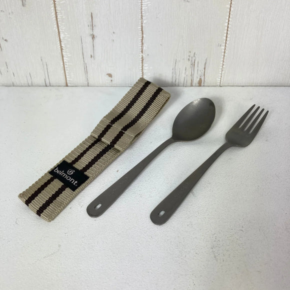 【OneSize グレー系】 Belmont ( ベルモント ) チタン カトラリー 2P セット Titanium Cutlery 2P Set クックウェア カトラリー z00060960  カトラリー クックウェア