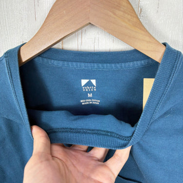 【Men's M ブルー系】 Subtle Voice ( サトルボイス ) MTコットンTシャツ コットン ウェア トップス インナー シャツ ショートスリーブTシャツ クルーネック コットン z00054004  コットン ショートスリーブTシャツ クルーネッ