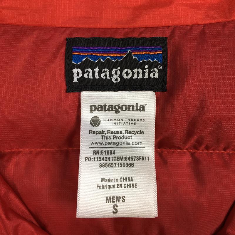 [Men's S Red] Patagonia Down Sweater 800Fp Down Jacket 84673 International Men's RDS Red Delicious Down Insulation Outerwear