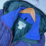 【Men's M-Regular ネイビー系】 1990s Llbean ( エルエルビーン ) カタディン プリマロフト パファー ジャケット Katahdin Primaloft Puffer Jacket 旧タグ 生産終了モデル 入手困難 カタディンタグ 化繊ダウン ウェア