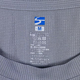 Finetrack Draught Quad 长袖涤纶圆领 T 恤，男式中灰色，合成面料，圆领，合成纤维，产品代码：z00053305