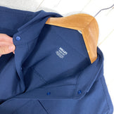 【男款 XS 藏青色系】 Millet ( 米勒 ) Breeze Mesh Long Sleeve Shirt ポリエステル ウェア トップス 内衣 衬衫 长袖衬衫 化纤 z00059263