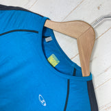 【Women's S ブルー系】 Icebreaker ( アイスブレーカー ) メリノ ショートスリーブ サイドメッシュ ティー メリノウール ウェア トップス インナー シャツ ショートスリーブTシャツ クルーネック ウール z00059352  ウール ショート