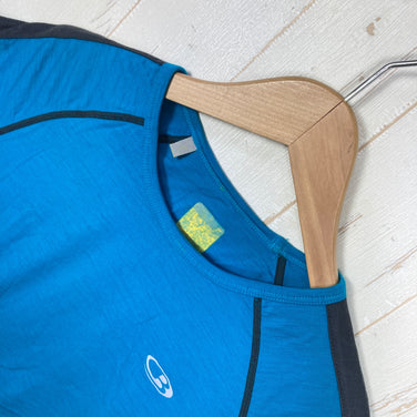 【Women's S ブルー系】 Icebreaker ( アイスブレーカー ) メリノ ショートスリーブ サイドメッシュ ティー メリノウール ウェア トップス インナー シャツ ショートスリーブTシャツ クルーネック ウール z00059352  ウール ショート