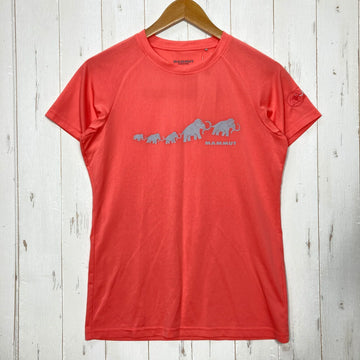 【Women's M オレンジ系】 Mammut ( マムート ) クイックドライ アジリティ ティーシャツ QD Aegility T-Shirt 吸水速乾｜イージーケア ポリエステル ウェア トップス インナー シャツ ショートスリーブTシャツ クルーネック 化繊