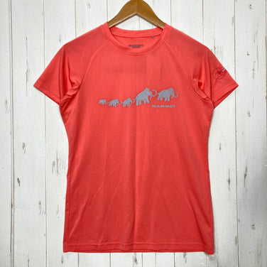 【Women's M オレンジ系】 Mammut ( マムート ) クイックドライ アジリティ ティーシャツ QD Aegility T-Shirt 吸水速乾｜イージーケア ポリエステル ウェア トップス インナー シャツ ショートスリーブTシャツ クルーネック 化繊