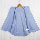 【Women's S ブルー系】 Ridge Mountain Gear ( リッジマウンテンギア ) ベーシック ロングスリーブ シャツ ストライプ Basic Long Sleeve Shirt Stripe Blue x White ポリエステル ウェア トップ - 【公式】2ndGEAR（セカンドギア）Webショップ【登山用品・アウトドア用品専門 買取販売店】