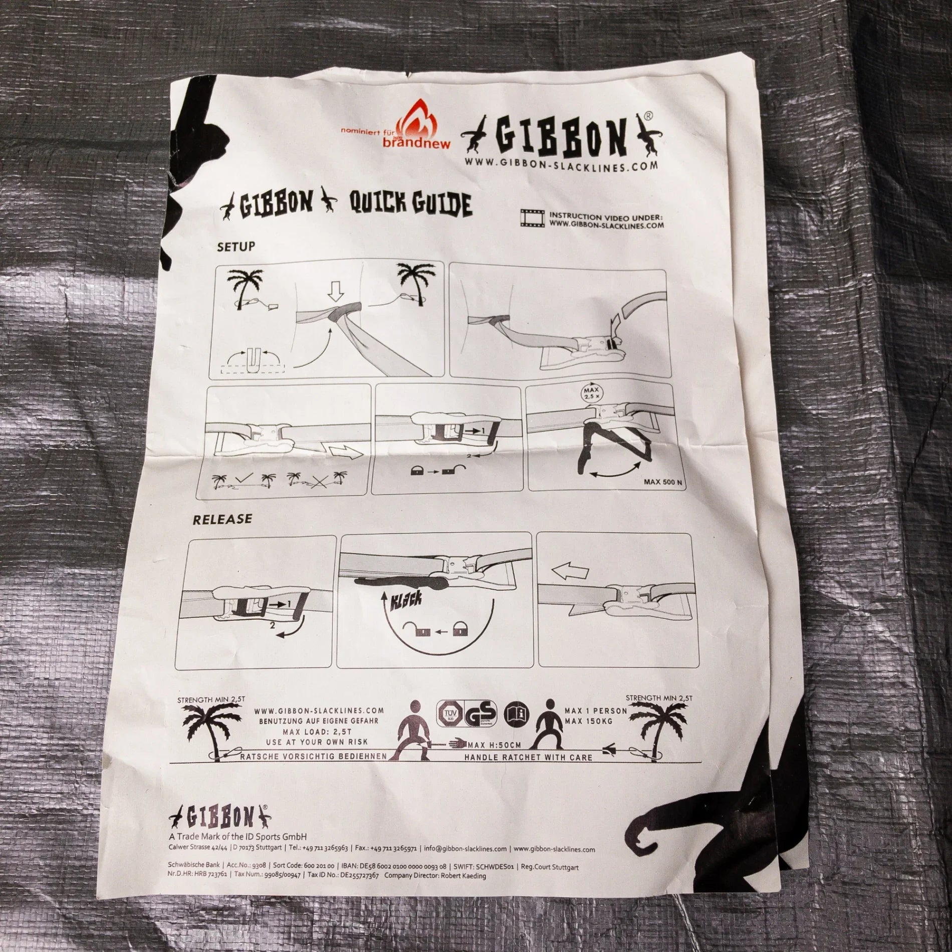 【OneSize ブルー系】 Gibbon ( ギボン ) ファンライン Fun Line スラックライン キャンピングギア - 【公式】2ndGEAR（セカンドギア）Webショップ【登山用品・アウトドア用品専門 買取販売店】