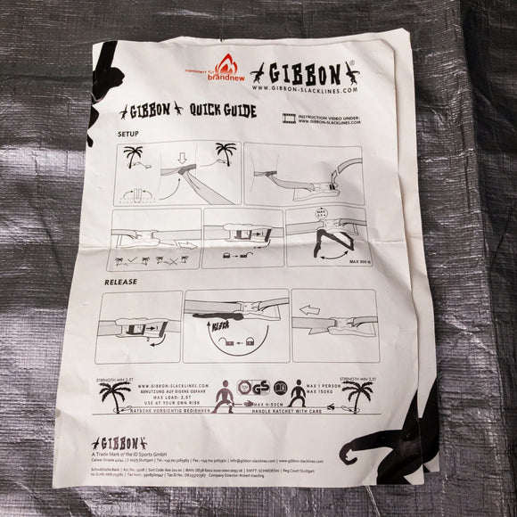 【OneSize ブルー系】 Gibbon ( ギボン ) ファンライン Fun Line スラックライン キャンピングギア - 【公式】2ndGEAR（セカンドギア）Webショップ【登山用品・アウトドア用品専門 買取販売店】