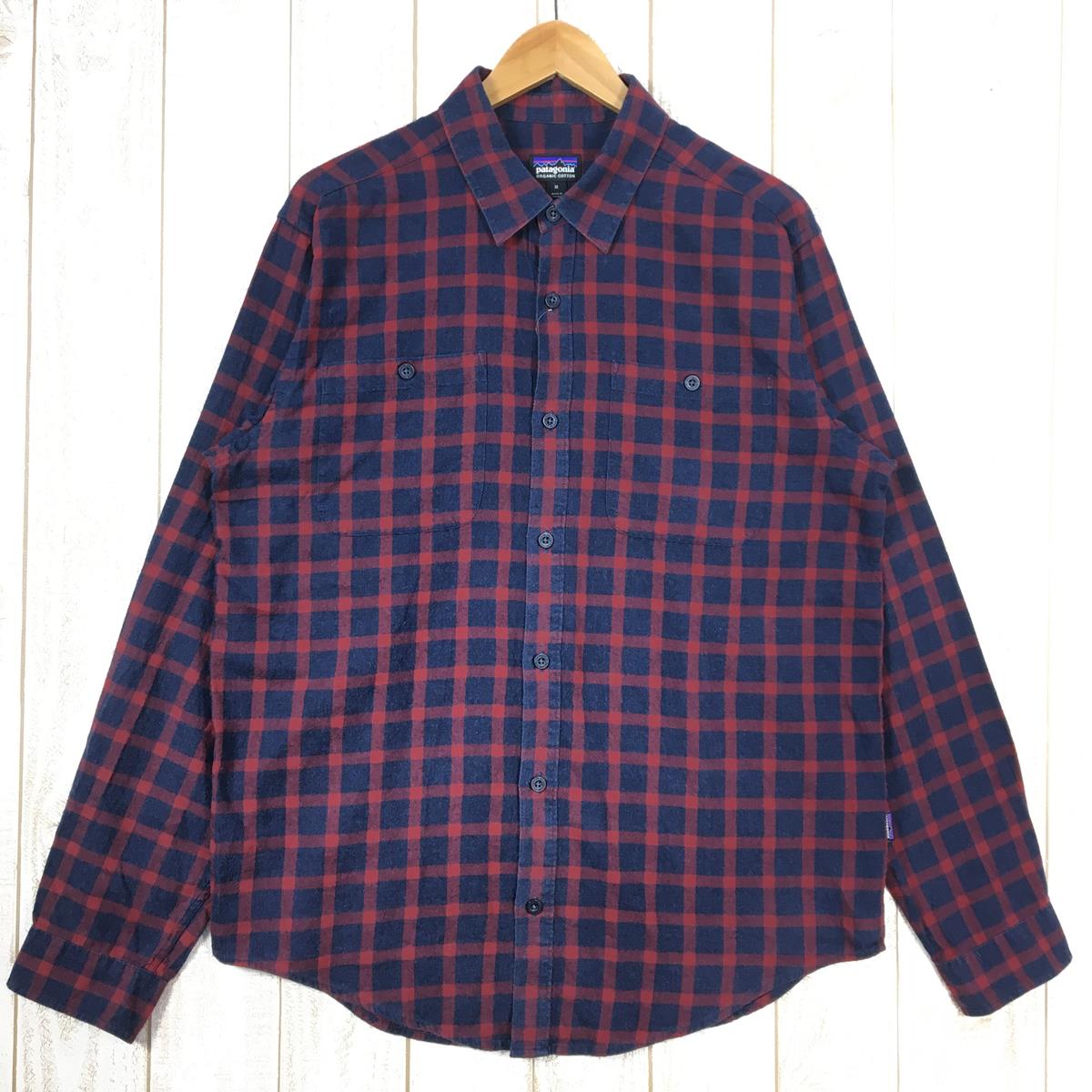 【Men's M ネイビー系】 Patagonia ( パタゴニア ) ロングスリーブ ピマコットン シャツ Long-Sleeved Pima Cotton Shirt 53837 International Men's  コットン ロングスリーブシャツ インナー