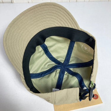 Halo Commodity Original "JUN OSON" Bend Banner Cap, One Size, Beige. Nylon.