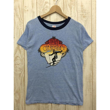 【Men's S ブルー系】 コロラド スキーヤー Healthknit 70S Tシャツ 生産終了モデル ビンテージ Men's 化繊 ショートスリーブTシャツ クルーネック インナー シャツ トップス ウェア - 【公式】2ndGEAR（セカンドギア）Webショップ【登山用品・アウトドア用品専門 買取販売店】