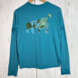 2025 Patagonia Long Sleeve Capilene Silkweight T-Shirt, Kids' XXL, Blue. Polyester. Perfect for innerwear.