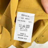 Men's Small Yellow Ridge Mountain Gear Basic Long Sleeve Shirt in Rustic Mustard, Polyester, Tops, Undershirt