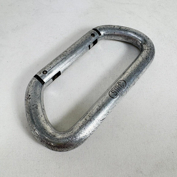 【OneSize シルバー系】 SMC ( Seattle Manufacturing Corporation ) ヴィンテージ D型 カラビナ Vintage D Carabiner ストレートゲート ロッククライミングギア z00061775  ロッククライミン