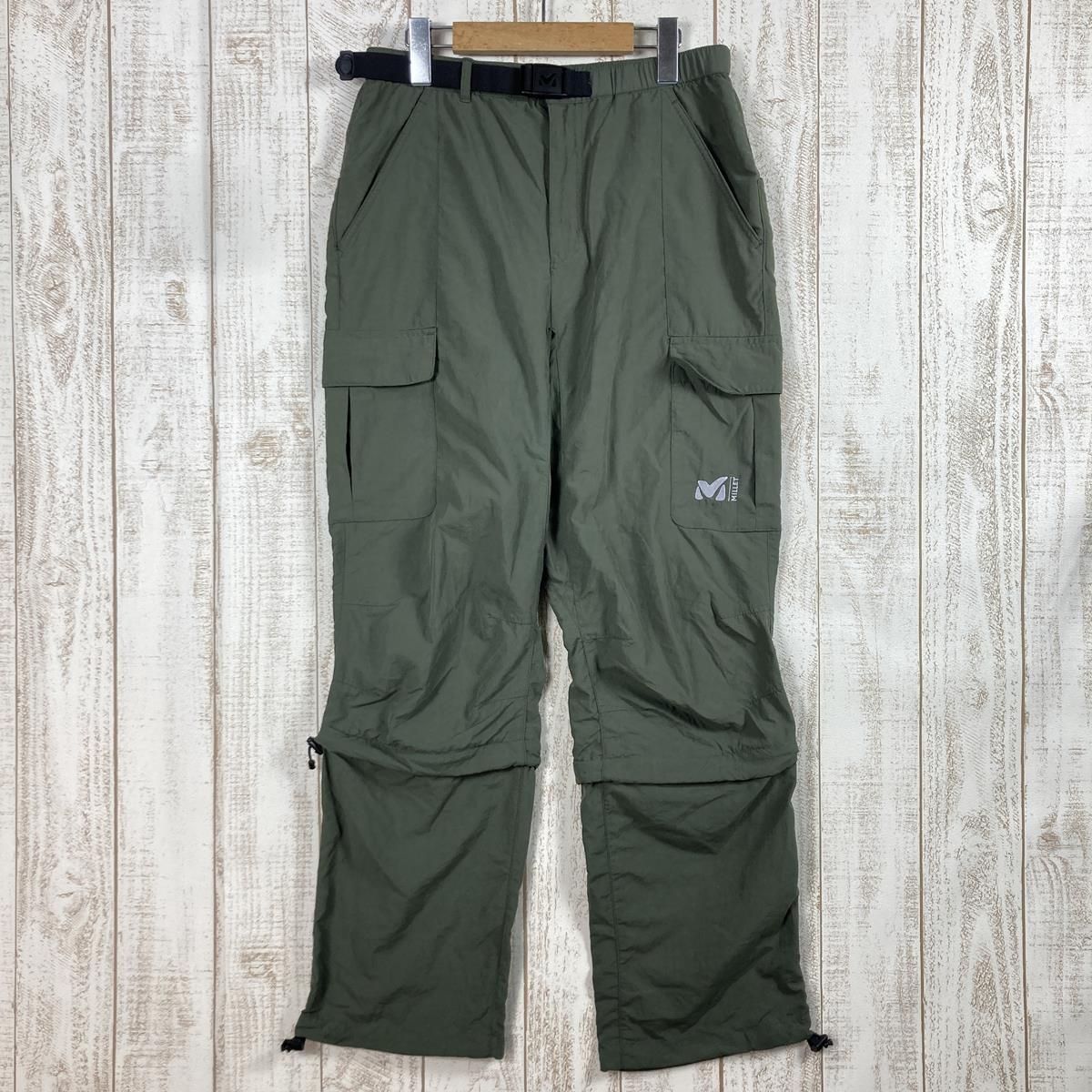 【Men's S グリーン系】 Millet ( ミレー ) アルザス エボ 3/4 ジップオフ パンツ Alsace Evo Zipoff Pants コンバーチブルパンツ カーゴパンツ MIV0472 Men's  化繊 ショーツ ショートパンツ ボトムス ウェ