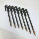 【OneSize ブラック系】 村の鍛冶屋 エリッゼステーク 7本セット 鍛造ペグ カチオン電着塗装 キャンピングギア ペグ ステーク z00061763  ペグ ステーク キャンピングギア-1