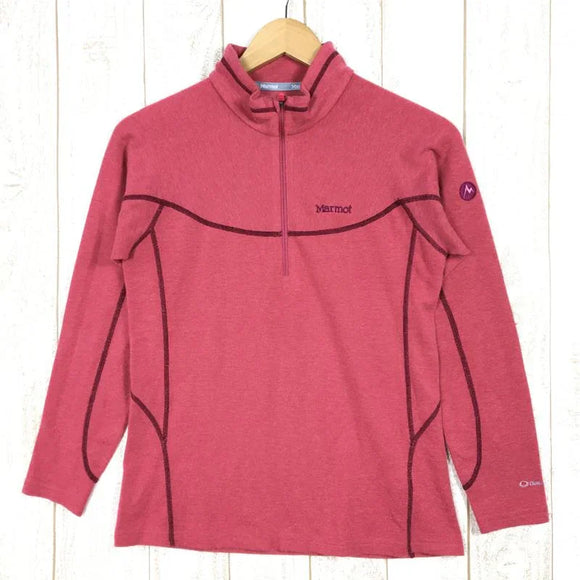 【Women's L レッド系】Marmot ( マーモット ) クライムウール ミッドウェイト ロングスリーブ ジップネック シャツ Climb Wool Mw Long Sleeve Zipneck Shirts MJK-F3558W Asian Women's ウール ロングスリーブシャツ インナー シャツ トップス ウェア - 【公式】2ndGEAR（セカンドギア）Webショップ【登山用品・アウトドア用品専門 買取販売店】