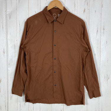 【Unisex M ブラウン系】 Yamatomichi ( 山と道 ) UL シャツ UL Shirt Pertex Quantum Air 超軽量 ナイロン ウェア トップス インナー シャツ ロングスリーブシャツ 化繊 z00061017  化繊 ロングスリーブ