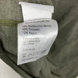 Duckworth Vapor Tee, Women's Medium, Green. Merino wool top, innerwear, short-sleeved crew neck T-shirt, z00053831.