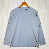 【Men's S グレー系】 Karrimor ( カリマー ) コンフォート ロング スリーブ ティー comfort L/S T ライトグレー ポリエステル ウェア トップス インナー シャツ ロングスリーブTシャツ クルーネック 化繊 z00058003 ラ