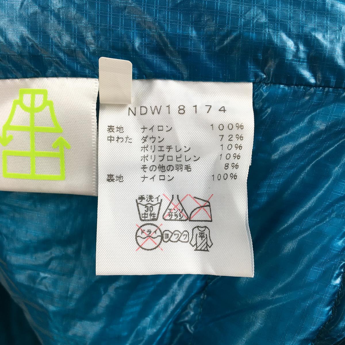 【Women's S ブルー系】 The North Face ( ザ・ノースフェイス ) ライト ヒート ジャケット Light Heat Jacket 光電子プロダウン NDW18174 Asian Women's  ダウンインサレーション アウター ジャケット