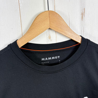 【Men's S ブラック系】 Mammut ( マムート ) QD ロゴ プリント Tシャツ アジアンフィット QD Logo Print T-Shirt AF Men 速乾 軽量 ストレッチ ポリエステル ウェア トップス インナー シャツ ショートスリーブTシ