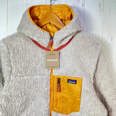 [Boys' XXL Orange] 2023 Patagonia Reversible Ready Freddy Hoody DMGO Polyester Fleece Jacket (z000)