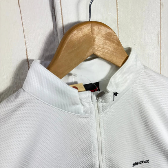 【Men's XL ホワイト系】 Marmot ( マーモット ) ロングスリーブ ハーフジップ シャツ ポリエステル ウェア トップス インナー シャツ ロングスリーブシャツ 化繊 z00061068  化繊 ロングスリーブシャツ インナー シャツ トップス ウェア