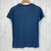 【Women's L ネイビー系】 The North Face ( ザ・ノースフェイス ) ショートスリーブ ウール ミックス Tシャツ ポリエステル ウェア トップス インナー シャツ ショートスリーブTシャツ クルーネック ウール z00058998  ウール シ
