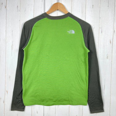 The North Face 男士中号绿色长袖 Dacron QD Crew 夹克（长袖）涤纶抓绒夹克（z00054264）