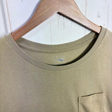 【Men's L ベージュ系】 The North Face ( ザ・ノースフェイス ) ショート スリーブ ポケット ティー Short Sleeve Pocket Tee ポリエステル ウェア トップス インナー シャツ ショートスリーブTシャツ クルーネック