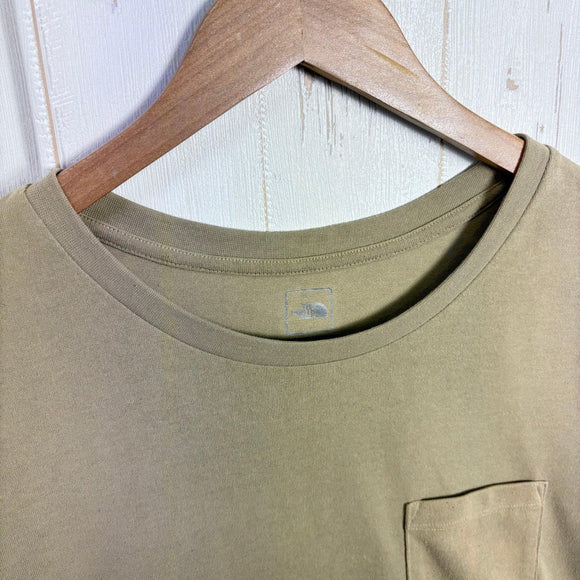 【Men's L ベージュ系】 The North Face ( ザ・ノースフェイス ) ショート スリーブ ポケット ティー Short Sleeve Pocket Tee ポリエステル ウェア トップス インナー シャツ ショートスリーブTシャツ クルーネック