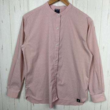 【Women's S レッド系】 Millet ( ミレー ) インセクト バリヤー チェック スタンドシャツ ロングスリーブ Insect Barrier Check Stand Shirt Long Sleeve ポリエステル ウェア トップス インナー シャツ